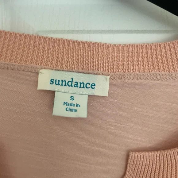 Beautiful SUNDANCE crochet bell sleeved t shirt top blouse - Picture 7 of 8